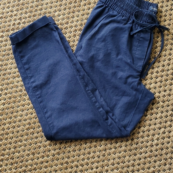 J. Crew Linen Cotton Drawstring Pant Size 4 - Picture 5 of 8